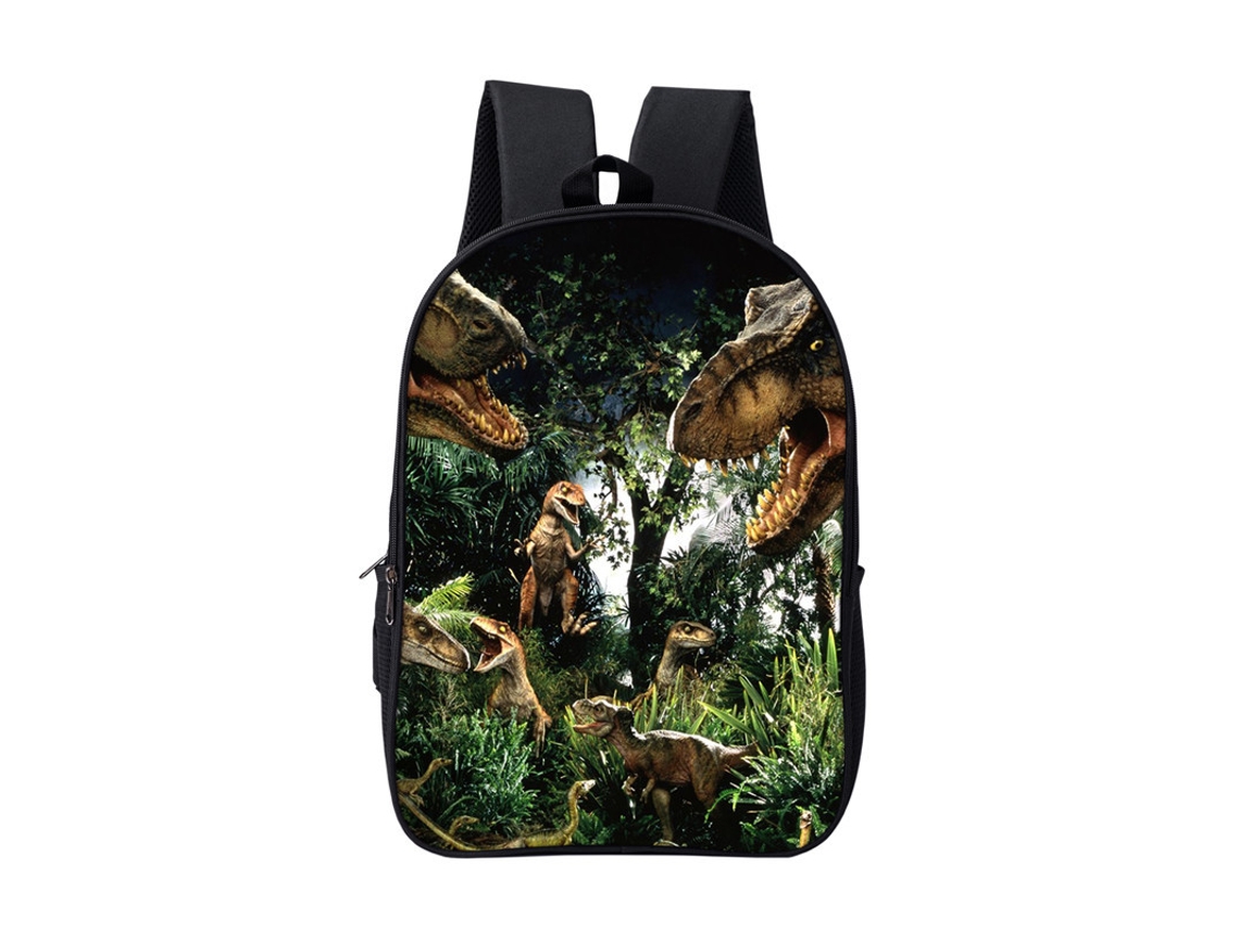 Mochila Escolar, Dupla Com Estampa De Dinossauro, Tamanho 16 Polegadas, Estilo 7