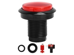 Botão Microinterruptor com Luz CHABERLU, 45 mm, vermelho