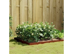 Vidaxl Canteiro Elevado De Jardim 100x100x18,5 Cm Aço Corten
