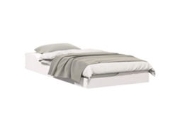 Estrutura da Cama Branco 75x190 cm Madeira de Pinheiro Sólida MAISON EXCLUSIVE