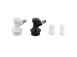 2 Peças Conector De Barril Com Fechamento De Bola + Conector De Inserção Rápida 8mm‑1/4in Ffl Para Cervejaria Caseira