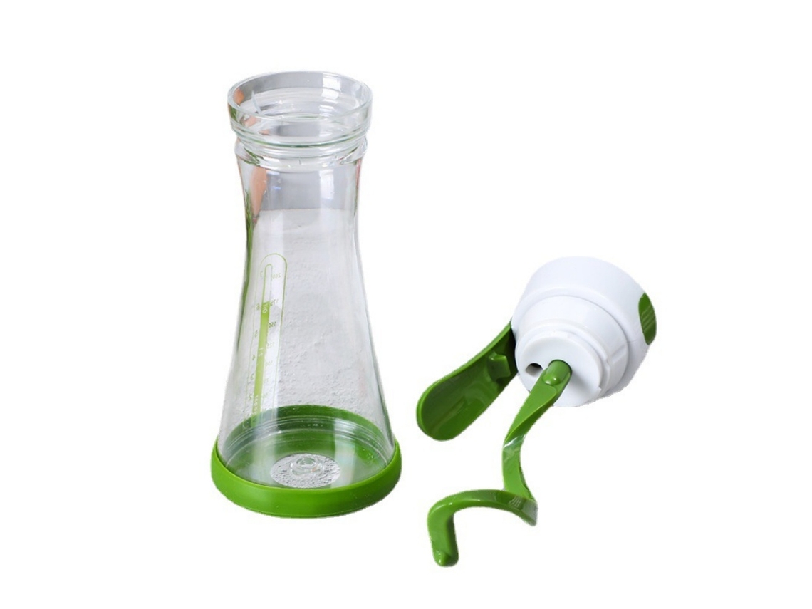 VYLARA Garrafa De Água Elegante, Plástico Acrílico De Grau Alimentício, Livre De Bpa, Design Moderno E Transparente, Função De Mistura Via Alça De Bomba, Ide