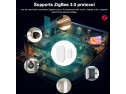 Sensor De Porta E Janela Zigbee Laxiscreed Com Notificações Inteligentes Na App