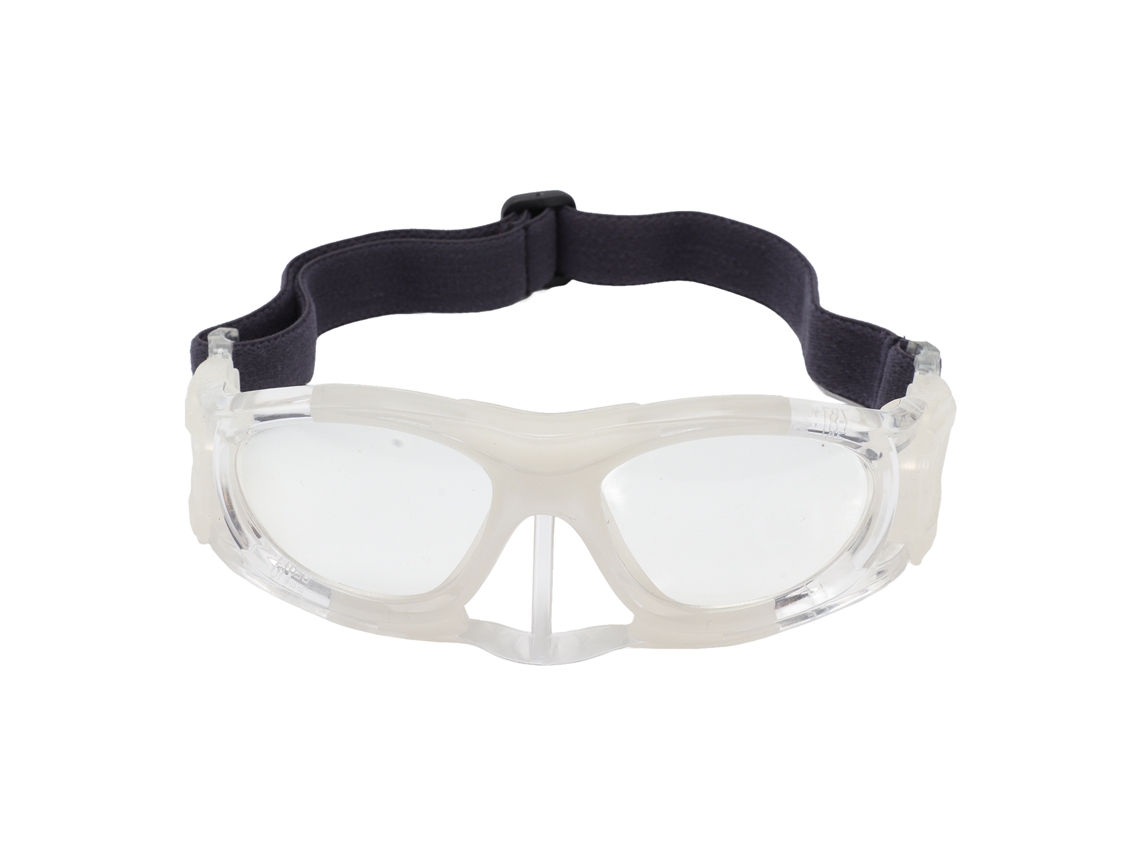 Óculos de Proteção Desportivos Impacto Resistente para Futebol e Basquetebol, Anti UV e Anti Explosão, Branco | S/MARCA