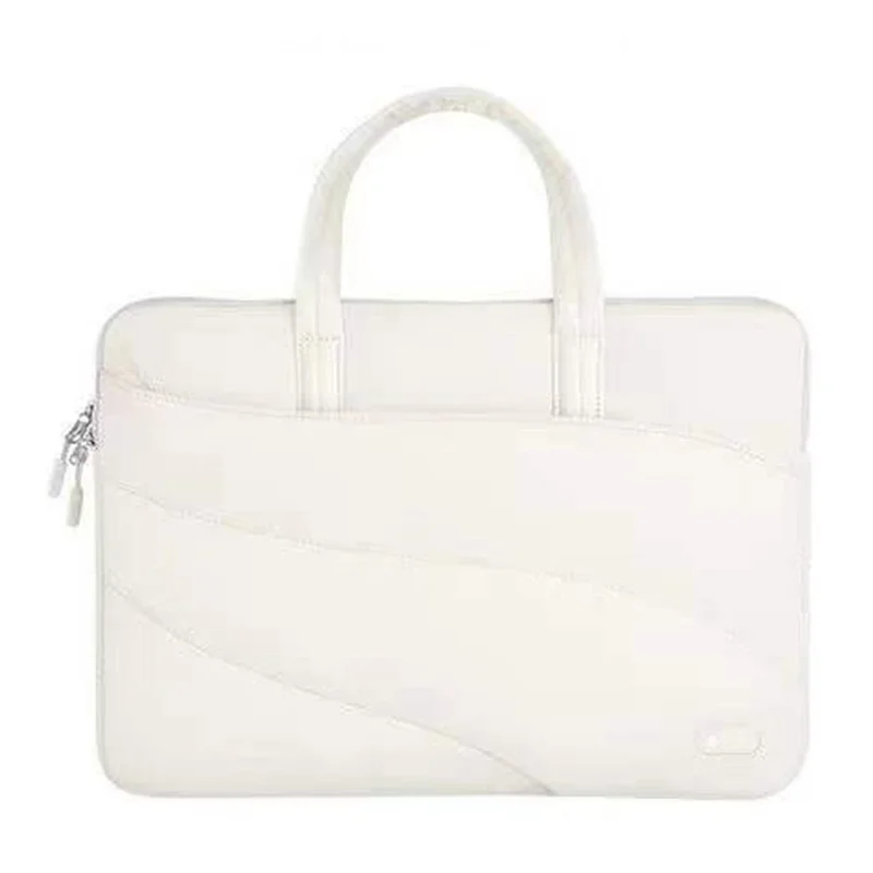 Capa Halinuia Para Portatil 14 Polegadas Padrao Rosas Poliester Impermeavel Com Bolsa Externa Cinzento