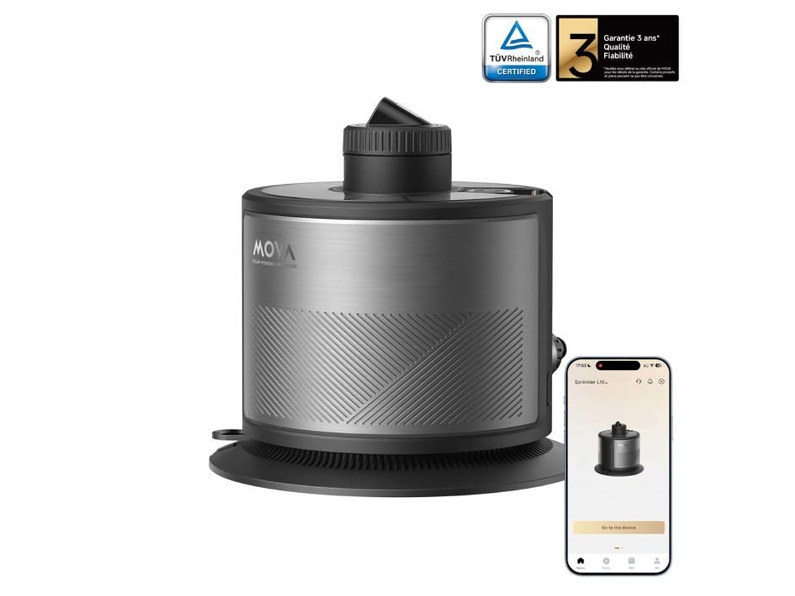 Mova L10 Aspersor Inteligente Wifi Solar, Sistema De Irrigação Automática Para Jardim, Sensor De Chuva, Até 500m²