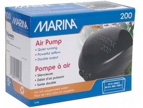Bomba de Ar para Peixes  200 (Preto - 225L)