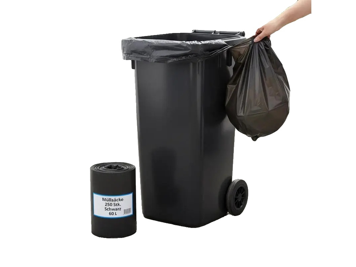 Sacos De Lixo, Resistentes, Ecológicos, Preto