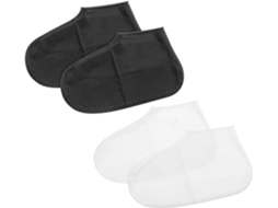 Pares De Protetores De Silicone Reutilizáveis Para Sapatos, Impermeáveis, Antiderrapantes E À Prova D'água.
