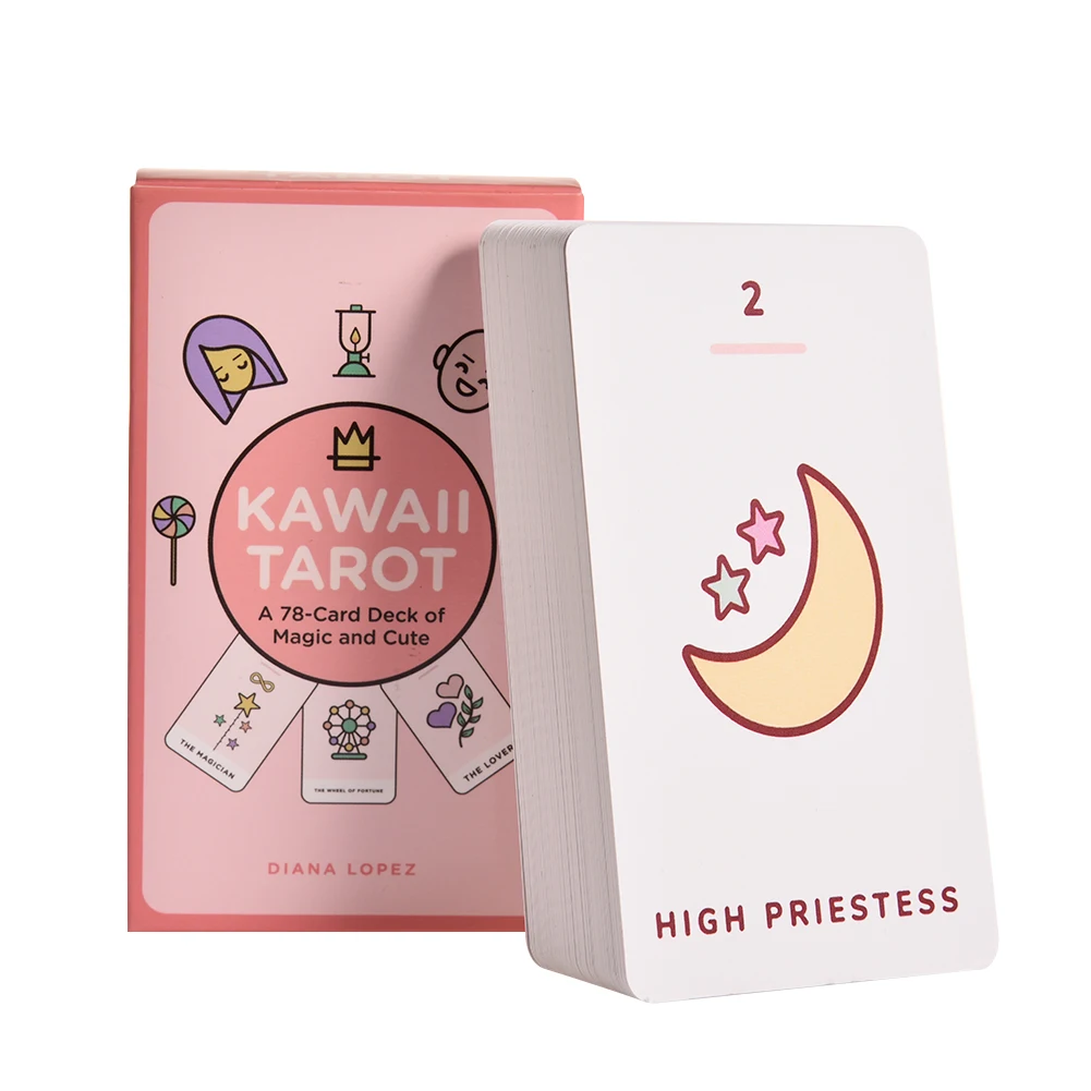 Jogo De Tabuleiro De Tarô Fofo, Misterioso E Divertido Para Festas E Adivinhação. Disponível Para Atacado (78 Cartas/caixa).