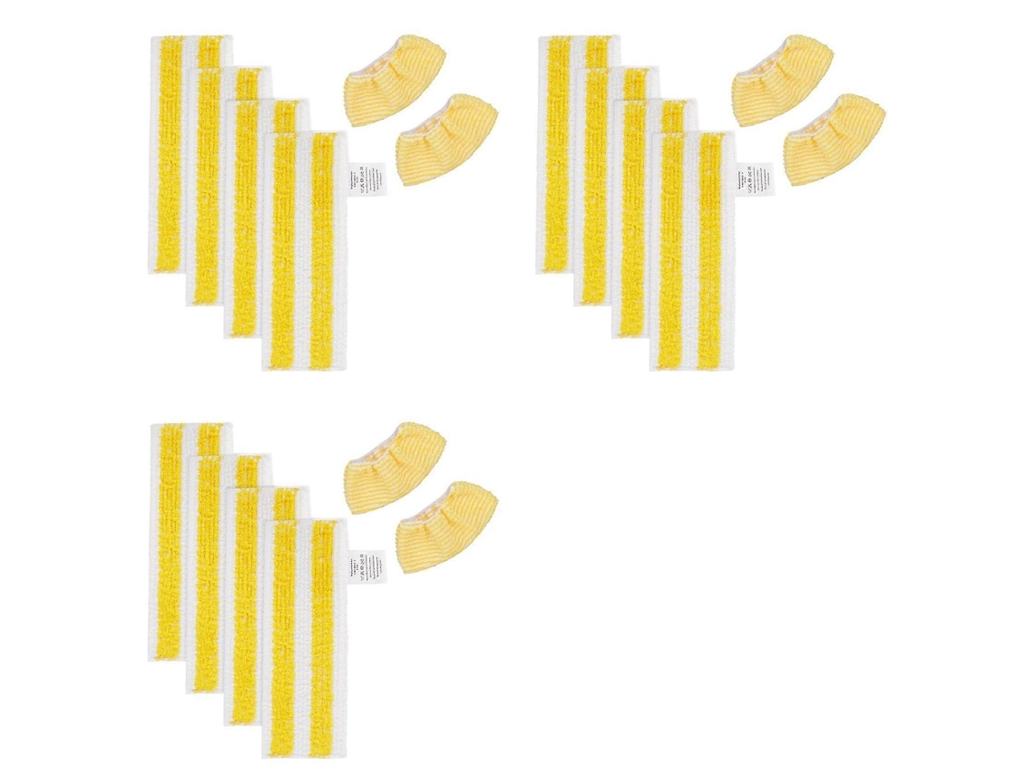 Conjunto De 12 Panos De Microfibra Para Esfregão A Vapor Karcher Easyfix Sc2 Sc3 Sc4 Sc5. Laváveis E Reutilizáveis._glo