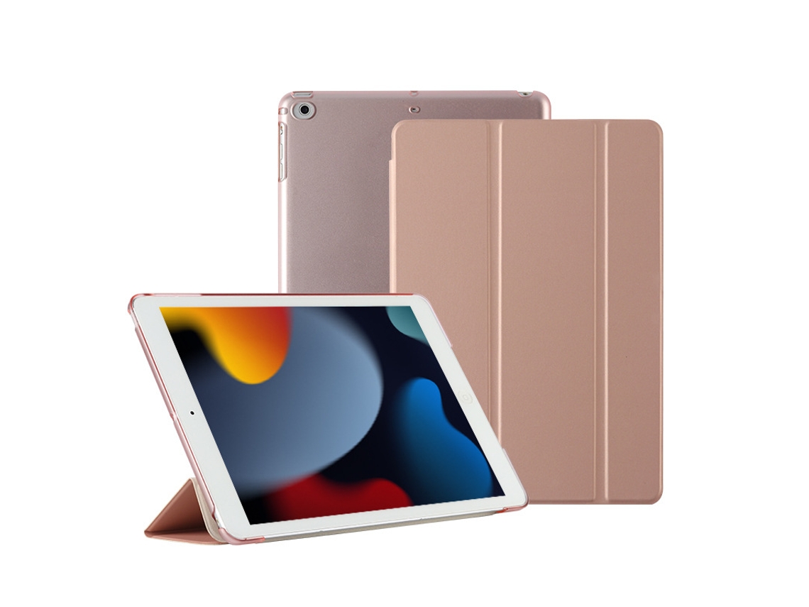 Capa Ultrafina Em Couro Rosé Dourado Para Ipad Air De 13 Polegadas Modelo 2024/2025 Universal Yunzii