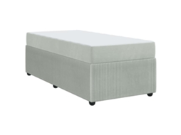 Conjunto 1 Cama Moderna Vidaxl Cinzento-claro Tecido (90 X 200 Cm)