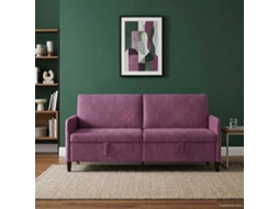 Vidaxl Sofa Com Armazenamento Roxo 192 X 78 X 87 Cm Poliéster