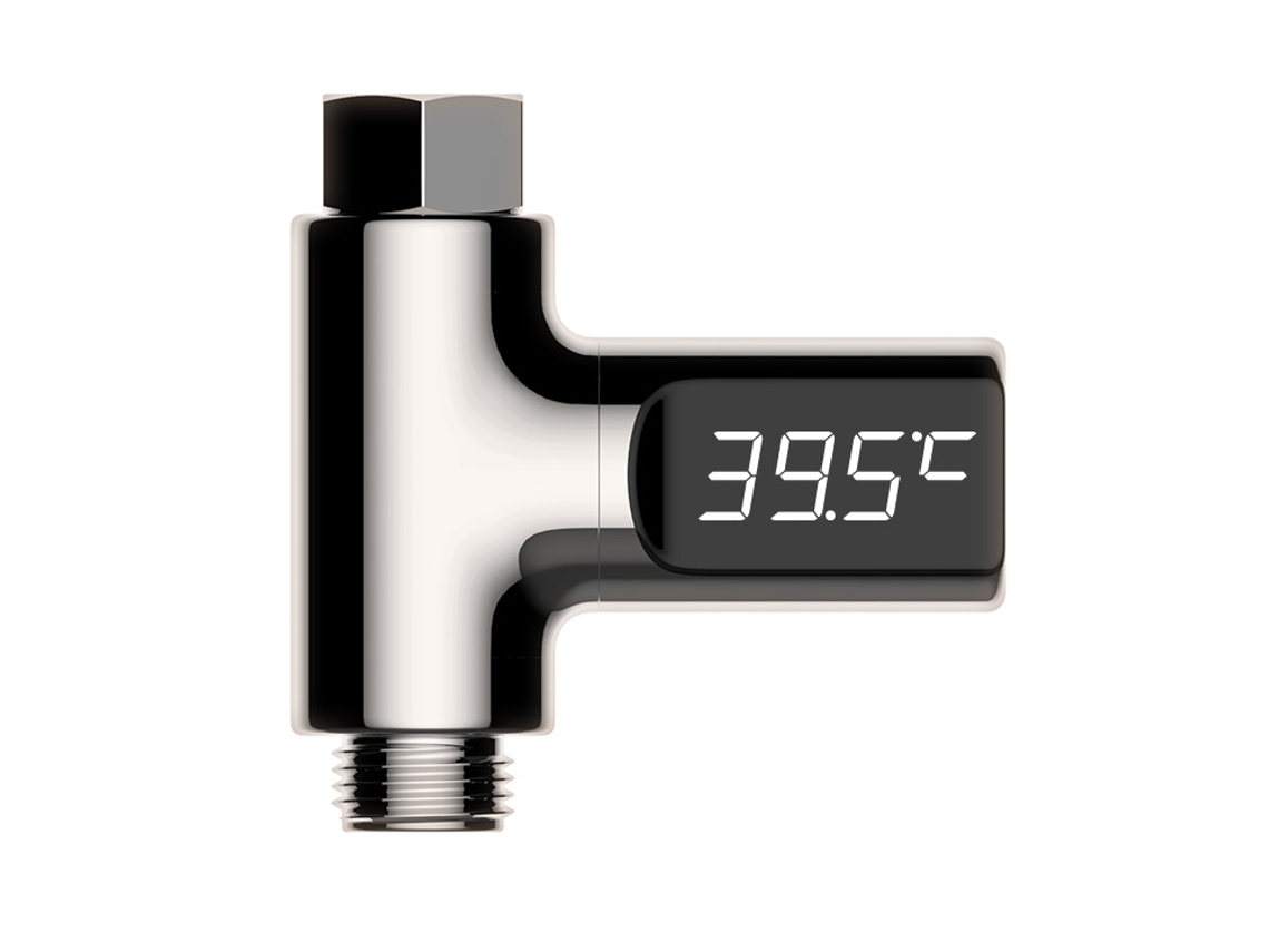 Termómetro De Duche Ecrã Led Giratório 360° Para Água De Banho De Bebé Casa, Casa De Banho E Cozinha Hexinyigjly