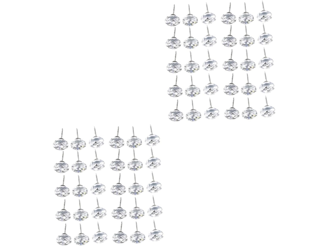 Tachinhas Decorativas Para Sofá Série 2 Em Aço Inoxidável 30 Peças*2