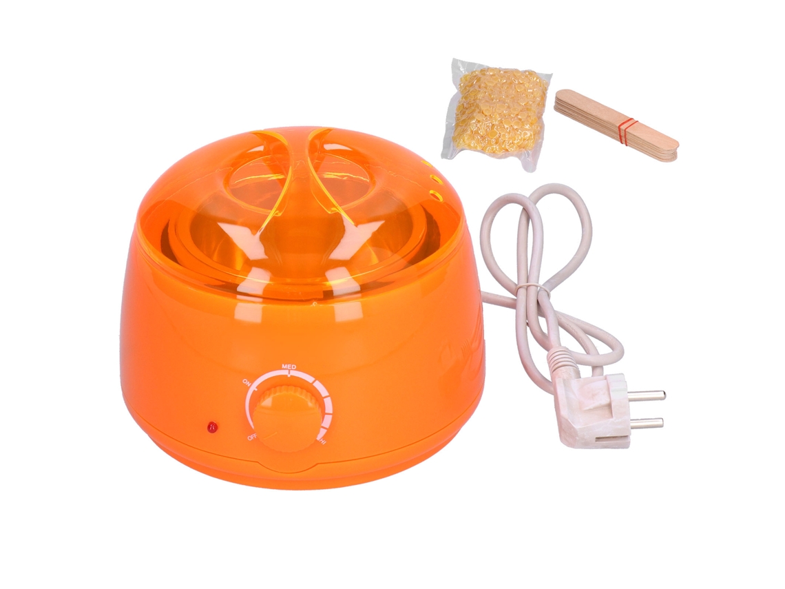 Kit Aquecedor De Cera Depilatória Com Feijão Laranja