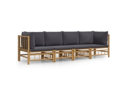 Garden Lounge Set, Garden Lounge Sets Vidaxl Marrom Bambu (n/a)