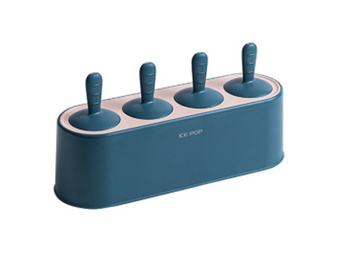 Conjunto de Moldes de Picolé Diy com 4 Moldes de Picolé de Silicone com Proteção Contra Gotejamento