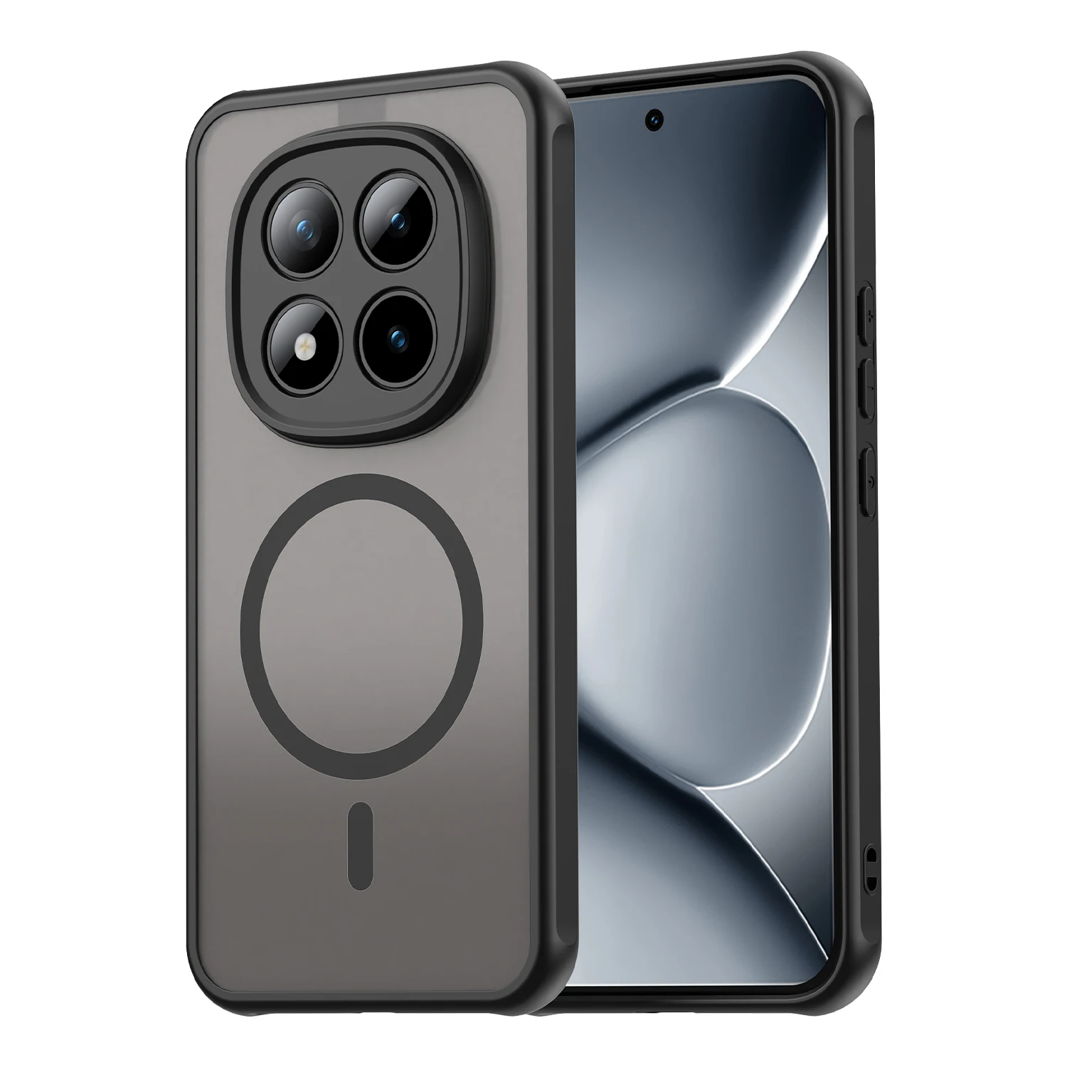 (preto, Redmi Note 15 4g) Capa Fosca Para Celular, Compatível Com Carregamento Sem Fio Magsafe, Material Tpupc, Capa Traseira Resistente A Impactos.