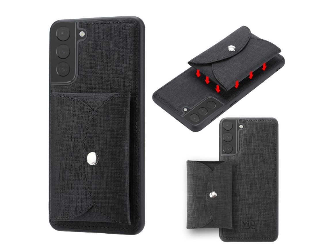 Capa Destacável para Samsung Galaxy S21 5g Vili Pele Sintética Preto1
