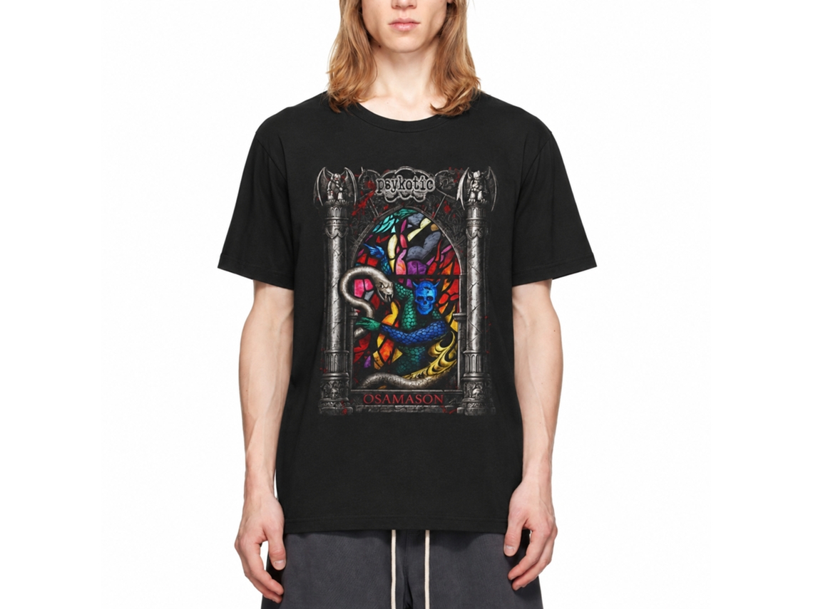 Osamason Jumpout Psykotic Tour Stained Glass Tee T-shirt Album Merch Size:l