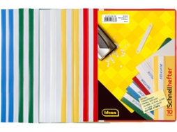 307863 Pastas Plásticas A5, 10 Unidades, 5 Cores, 2 X Azul/branco/amarelo/verde/vermelho (din A5 | Gokoco