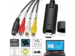 2026-conversor Usb 2.0 Para Gravação De Vídeo E Áudio, Transferir Vhs, Vcr, Hi8 Para Dvd/pc, Compatível Com O Windows