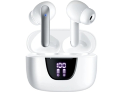 Auscultadores Sem Fios Auscultadores Bluetooth V5. 3 Tempo De Reprodução De 45 Horas Ecrã Led Auscultadores Bluetooth Com Microfone Controlo Bestvite