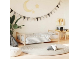 Vidaxl Estrutura De Cama Infantil 80x160 Cm Pinho Maciço