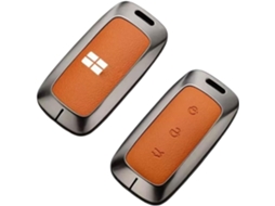 Capa Para Teclado Compatível Com Geely Ex5 2024 2025 2026-galaxy Em I Starray, Com Moldura Em Liga De Zinco Laranja