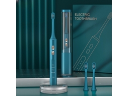 Escova de dentes elétrica para adultos, esterilizador UV por indução, recarregável, totalmente automático, à prova d'água CXC (1 pacote)