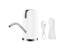 Bomba Elétrica De Água Com Carregamento Sem Fio Usb Dispenser De Água Dispositivo De Bombeamento Branco