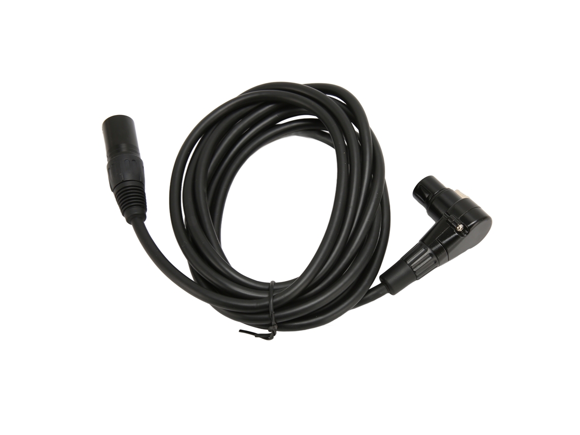 Cabo De Microfone Xlr Conector Ângulo Direito Prata Ofc