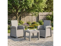 Vidaxl Cadeira De Jardim Reclinável Com Aparência De Rattan 2 Unid. Pp