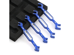 Chave Azul Nº 4 Peças 3/3.2/3.5/3.7/4/5/5.5/6mm Extrator Rótula e Porca Esticador, Ferramenta Universal Peças Automóveis e Barcos Rc MDUG