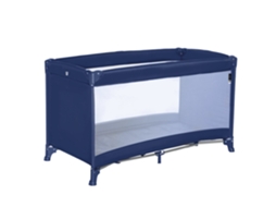 Berço De Viagem Asalvo Creta 120x60 Cm - Dobrável Tipo Guarda-chuva, Leve, Rede Lateral - Marinho