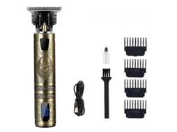Máquina De Cortar Cabelo Elétrica Sem Fio Usb, Recarregável, À Prova D'água, Profissional, Para Barbeiros.
