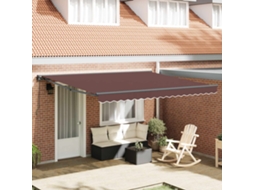 Vidaxl Estrutura De Toldo Castanho 400 × 300 Cm