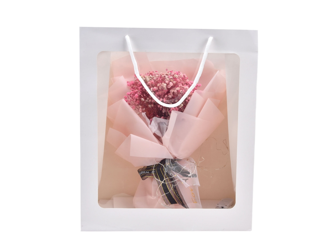 Bolsa de Presente Transparente com Luz para Casamento | S/MARCA