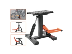 Macaco para Moto com Carga de 200 Kg, Altura Elevação 25,5 a 46 Cm, Elevador Hidráulico Assentos Antiderrapantes, Mesa Elevadora Rápida Manutenção