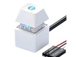 KOFIHETY Interruptor De Energia Para Pc Branco Mecânico Tecla Retroiluminada Plug And Play Botão De Energia Para Desktop Escritório Games