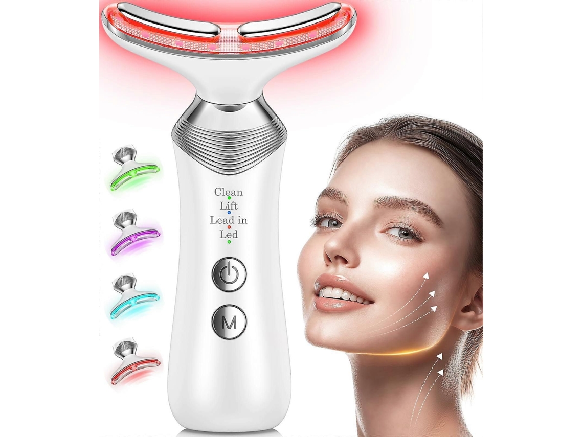 Massageador Facial com Rolos para Cuidados a Pele: Estimula Circulação e Alivia Tensão Facial. GOKOCO