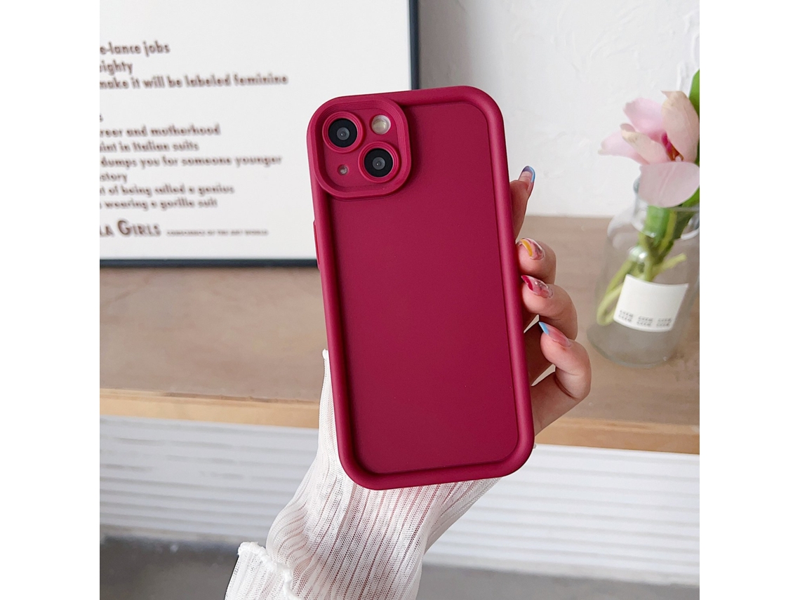 Conjunto De 2 Capas Para Iphone 17 Pro Nas Cores Borgonha E Esmeril Liso.