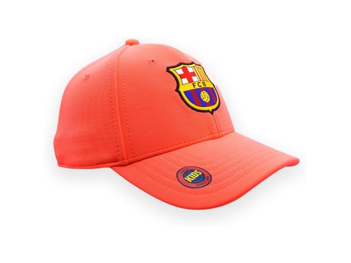 Boné Infantil Laranja Neon Do Fc Barcelona 84093