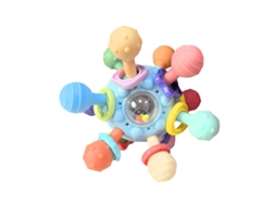 Brinquedo Mordedor Bebé Sensorial EIFSON 3 18 Meses Alivio Gengivas Bola Agarrar (azul Claro)