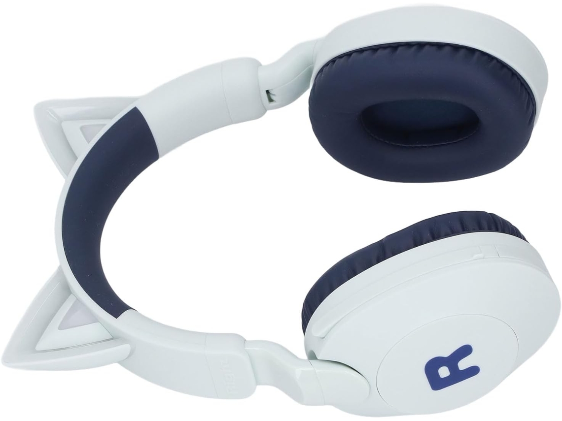 Fone De Ouvido Sem Fio Asixxsix Com Orelhas Gato, Bluetooth 5 4com Luz Led, Microfone, 35 Horas De Reprodução, Limite De