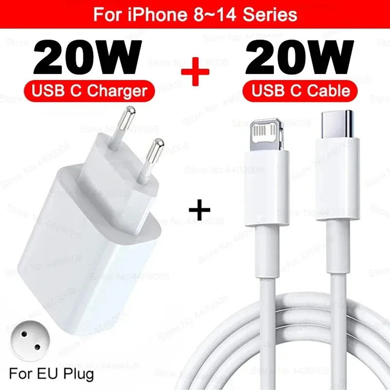 Carregador Rápido, 20w, Pd, Adaptador, Telemóvel E Tablet
