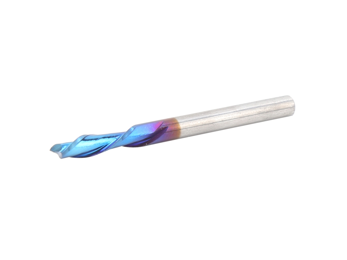 Laxiscreed Fresa De 2 Flautas Para Fresagem Com Revestimento Azul Em Aço De Tungsténio