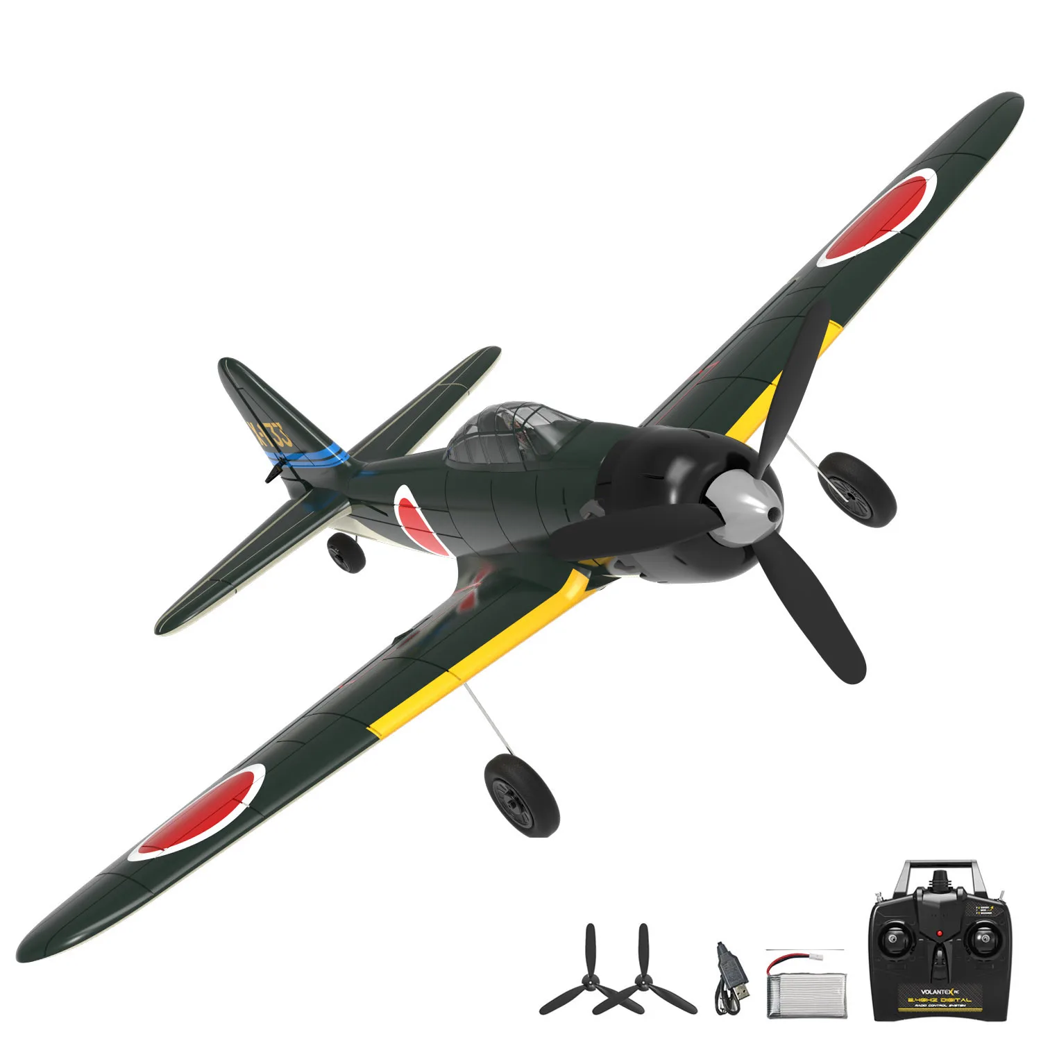 Avião de controle remoto, equipado com sistema de estabilidade Xpilot e voo acrobático com um único botão.